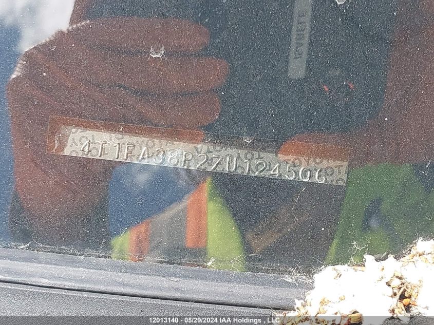 2007 Toyota Camry Solara Se/Sle VIN: 4T1FA38P27U124506 Lot: 12013140