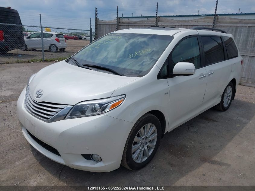 2017 Toyota Sienna Xle/Limited VIN: 5TDDZ3DC8HS166269 Lot: 12013155