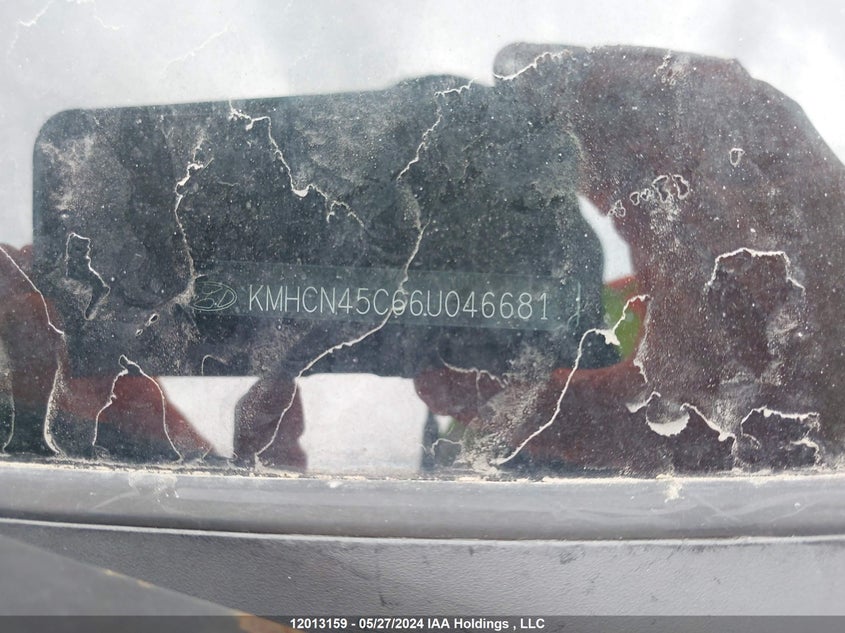 2006 Hyundai Accent Gls VIN: KMHCN45C66U046681 Lot: 12013159