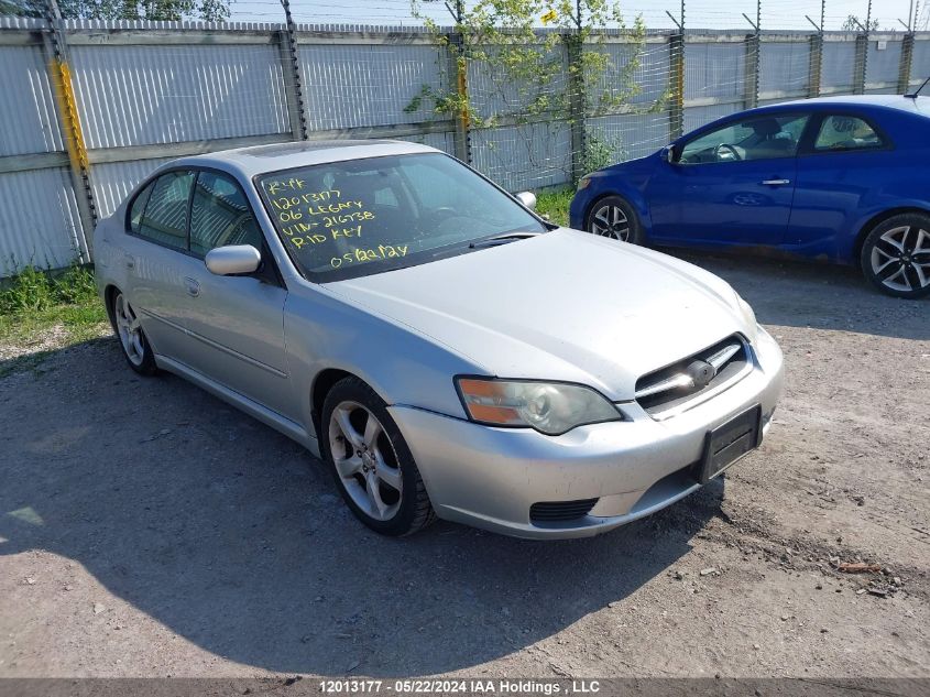 2006 Subaru Legacy 2.5I VIN: 4S3BL626767216738 Lot: 12013177