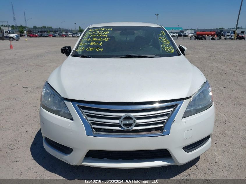 2015 Nissan Sentra S/Sv/Sr/Sl VIN: 3N1AB7AP4FL636275 Lot: 12013216