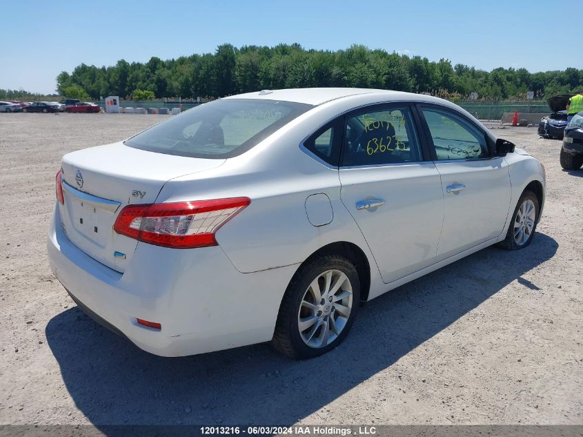 2015 Nissan Sentra S/Sv/Sr/Sl VIN: 3N1AB7AP4FL636275 Lot: 12013216