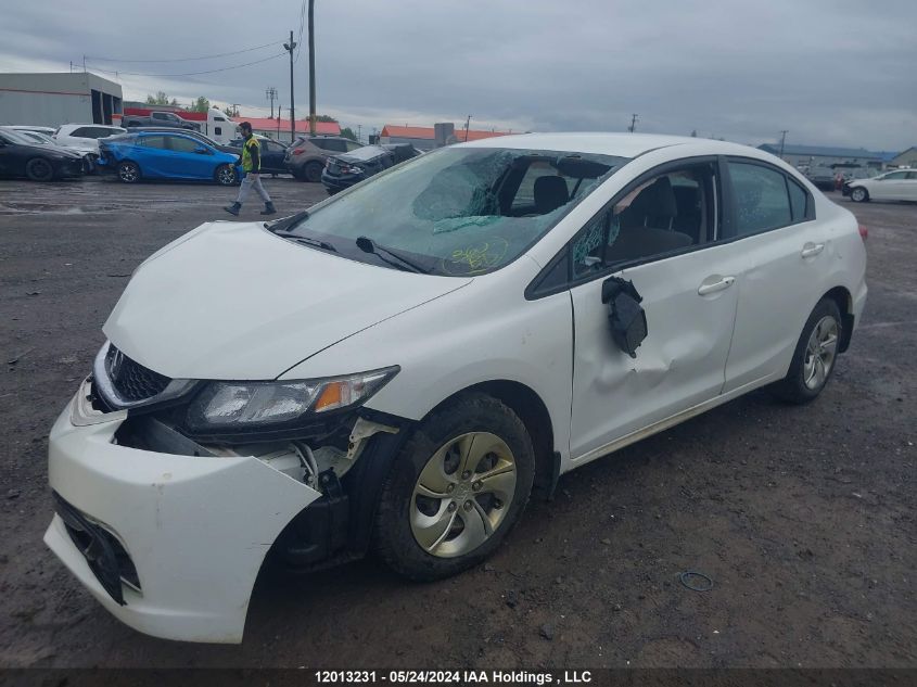 2014 Honda Civic Lx VIN: 2HGFB2F44EH047112 Lot: 12013231