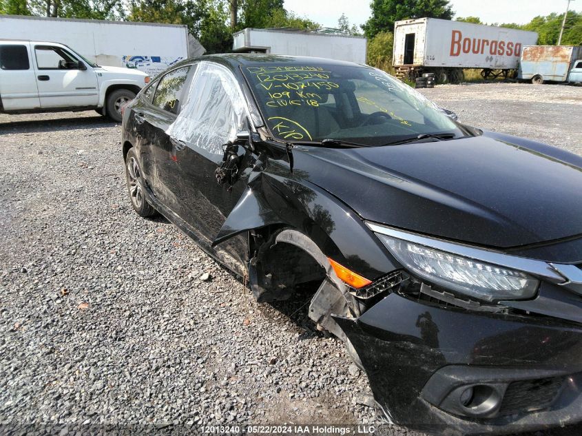 2018 Honda Civic Touring VIN: 2HGFC1F90JH107450 Lot: 12013240