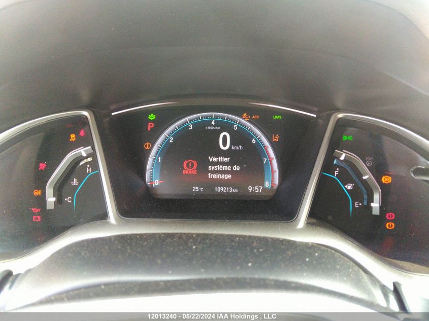 2018 Honda Civic Touring VIN: 2HGFC1F90JH107450 Lot: 12013240