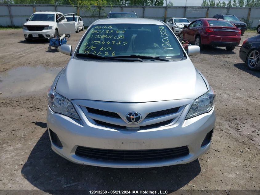 2011 Toyota Corolla Le VIN: 2T1BU4EE4BC744587 Lot: 12013250