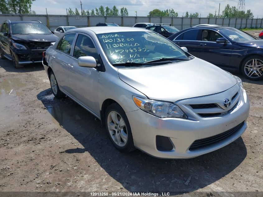 2011 Toyota Corolla Le VIN: 2T1BU4EE4BC744587 Lot: 12013250