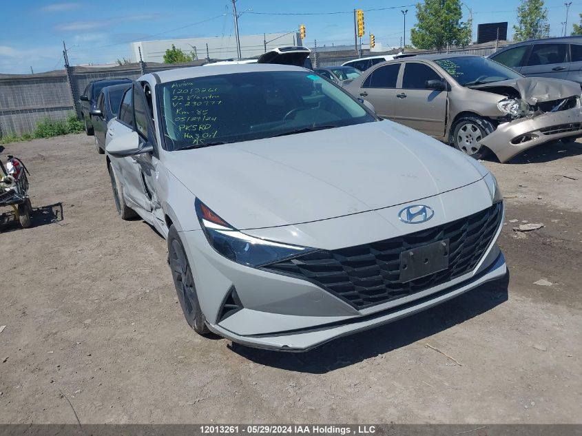 2022 Hyundai Elantra Preferred Ivt VIN: KMHLM4AG5NU230777 Lot: 12013261