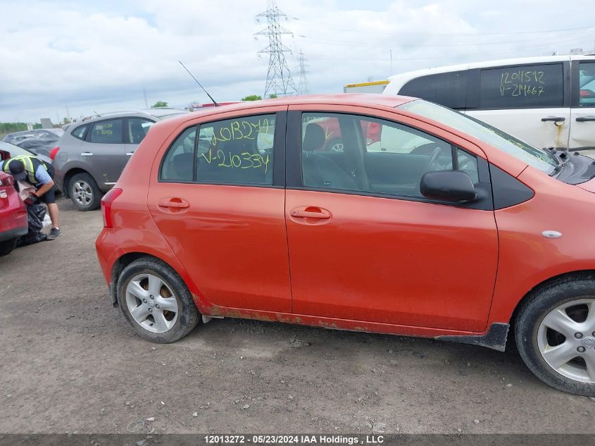 2008 Toyota Yaris VIN: JTDKT923085210334 Lot: 12013272