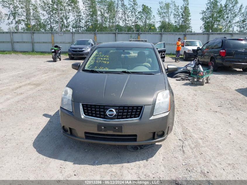 2008 Nissan Sentra 2.0/2.0S/2.0Sl VIN: 3N1AB61E88L677469 Lot: 12013286