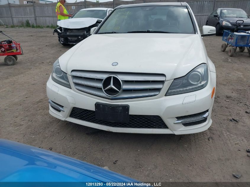 2013 Mercedes-Benz C-Class VIN: WDDGF8JB3DA761882 Lot: 12013293