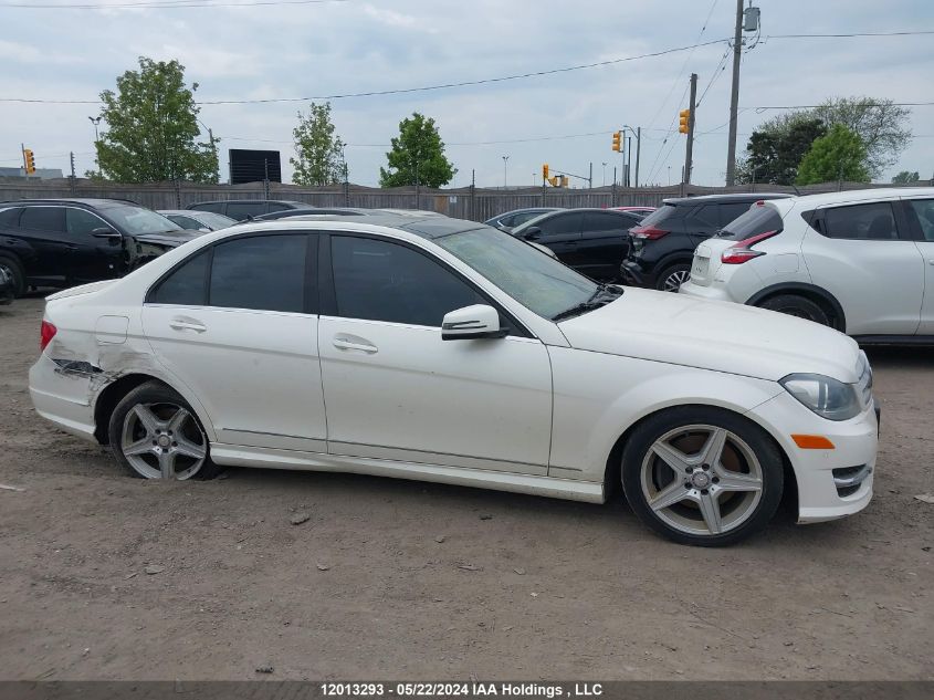 2013 Mercedes-Benz C-Class VIN: WDDGF8JB3DA761882 Lot: 12013293
