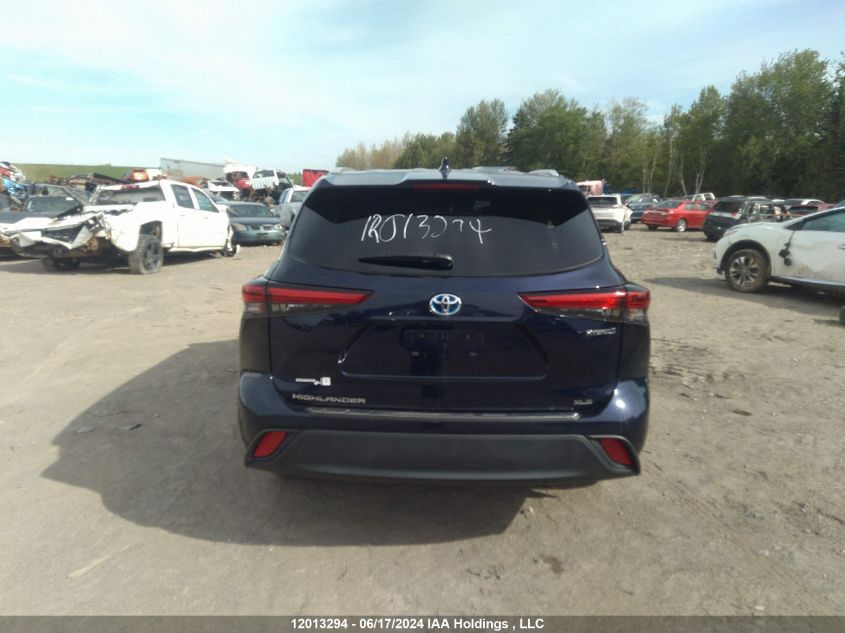 2023 Toyota Highlander Hybrid Xle VIN: 5TDKBRCHXPS587551 Lot: 12013294