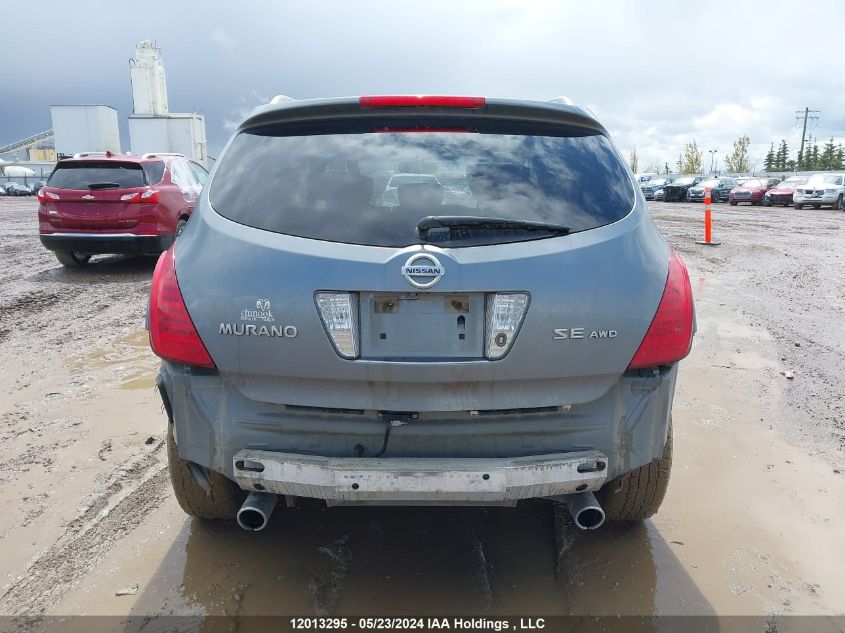 2007 Nissan Murano Se VIN: JN8AZ08W77W630192 Lot: 12013295