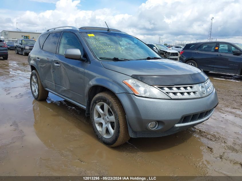 2007 Nissan Murano Se VIN: JN8AZ08W77W630192 Lot: 12013295