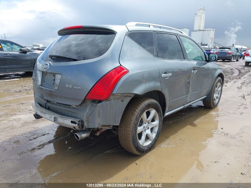 2007 Nissan Murano Se VIN: JN8AZ08W77W630192 Lot: 12013295