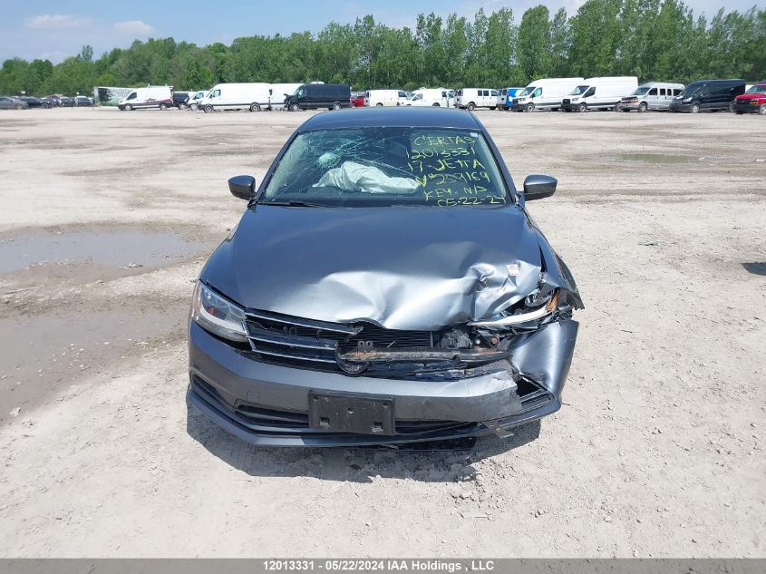 2017 Volkswagen Jetta Sedan VIN: 3VW167AJ5HM259169 Lot: 12013331