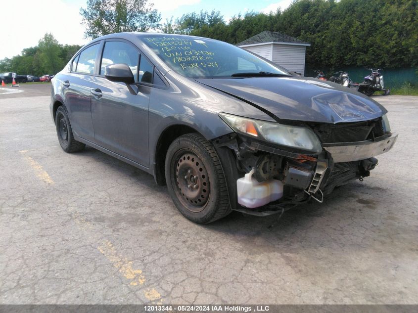 2013 Honda Civic Touring VIN: 2HGFB2F74DH012420 Lot: 12013344