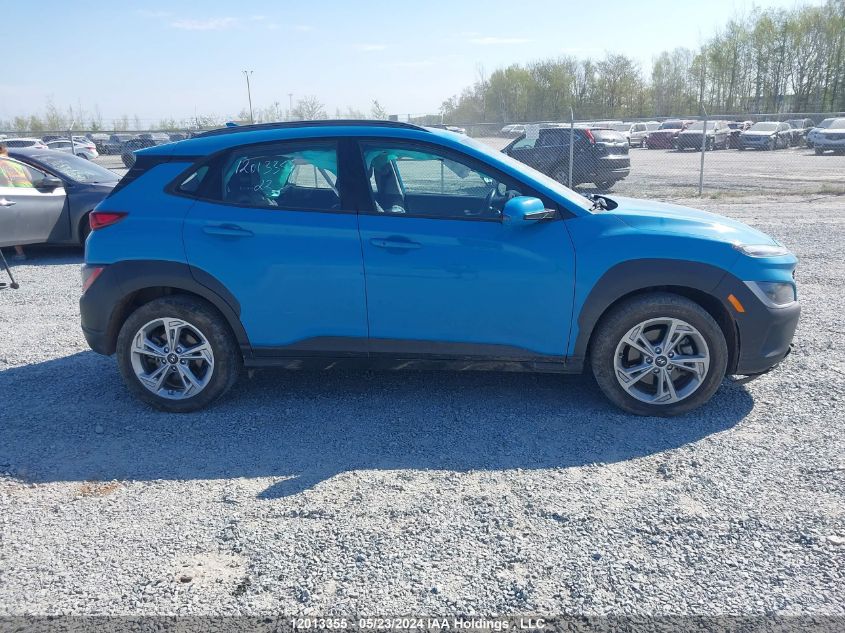 2022 Hyundai Kona Sel VIN: KM8K6CABXNU788046 Lot: 12013355