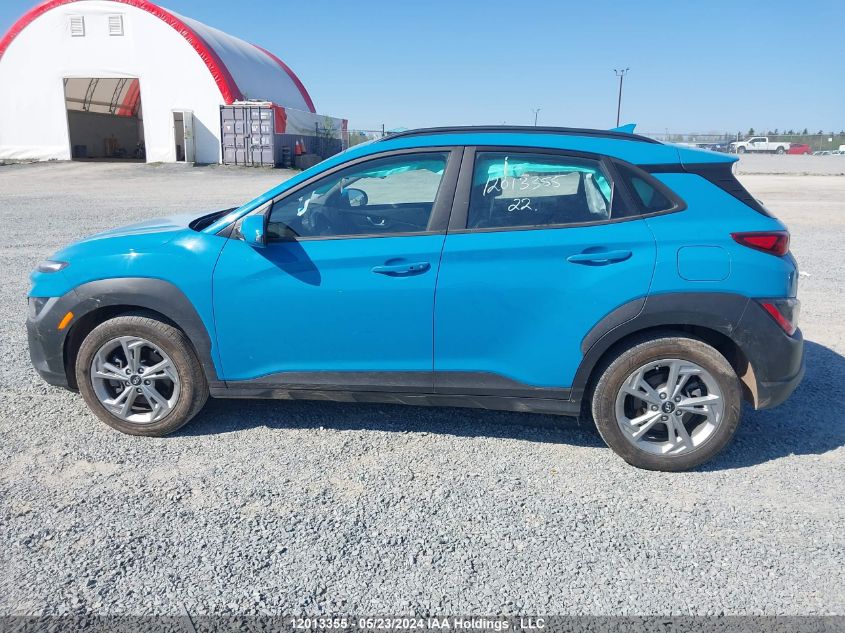 2022 Hyundai Kona Sel VIN: KM8K6CABXNU788046 Lot: 12013355