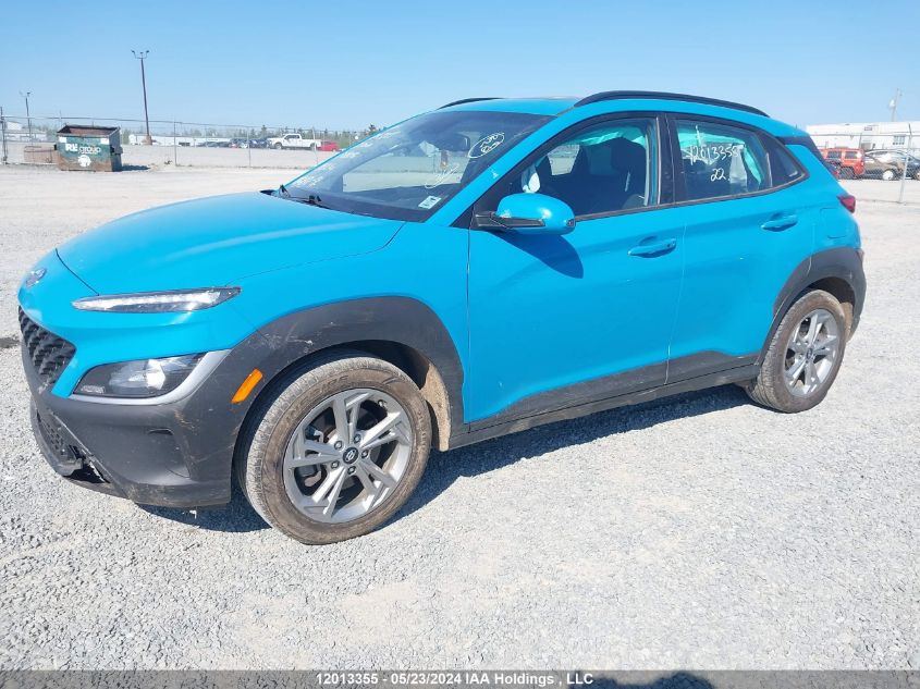 2022 Hyundai Kona Sel VIN: KM8K6CABXNU788046 Lot: 12013355