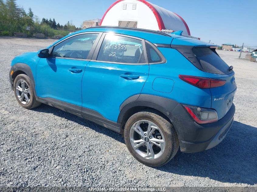 2022 Hyundai Kona Sel VIN: KM8K6CABXNU788046 Lot: 12013355