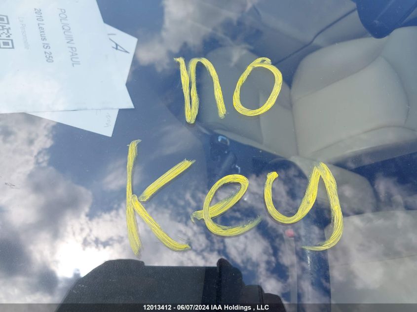 2010 Lexus Is 250 VIN: JTHCF5C26A5036042 Lot: 12013412