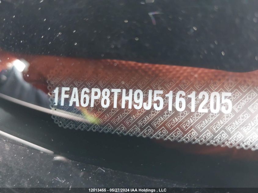 2018 Ford Mustang Ecoboost VIN: 1FA6P8TH9J5161205 Lot: 12013455