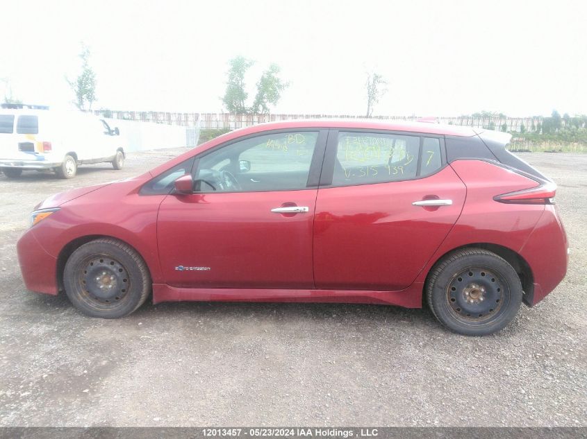 2019 Nissan Leaf S/Sl/Sv VIN: 1N4AZ1CP3KC315939 Lot: 12013457