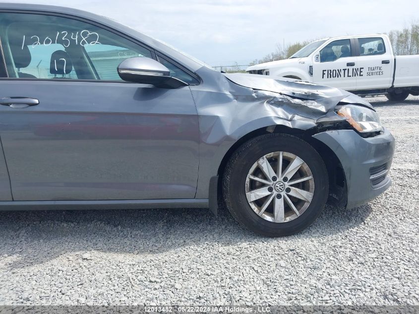 2017 Volkswagen Golf VIN: 3VW117AU0HM002929 Lot: 12013482