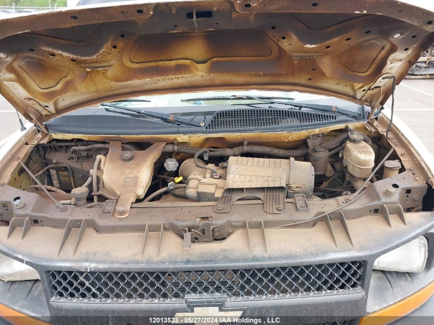 2010 Chevrolet Express 2500 Work Van VIN: 1GCZGFDA1A1133693 Lot: 12013533