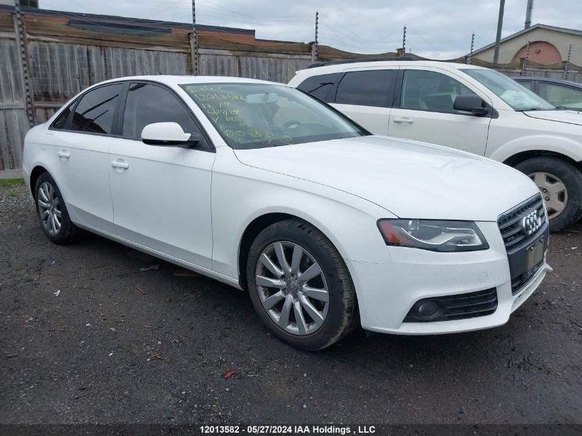 2012 Audi A4 VIN: WAUBFCFLXCA118188 Lot: 12013582