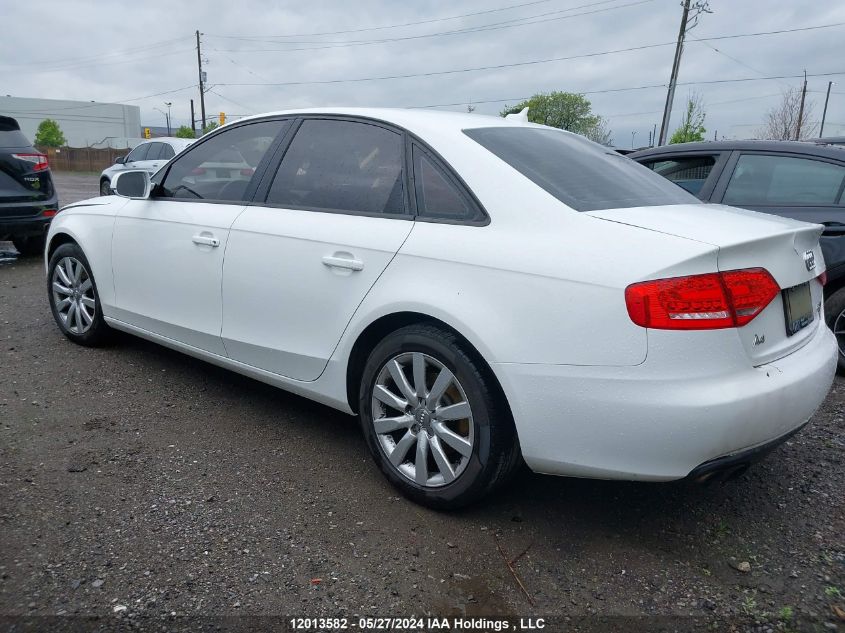 2012 Audi A4 VIN: WAUBFCFLXCA118188 Lot: 12013582