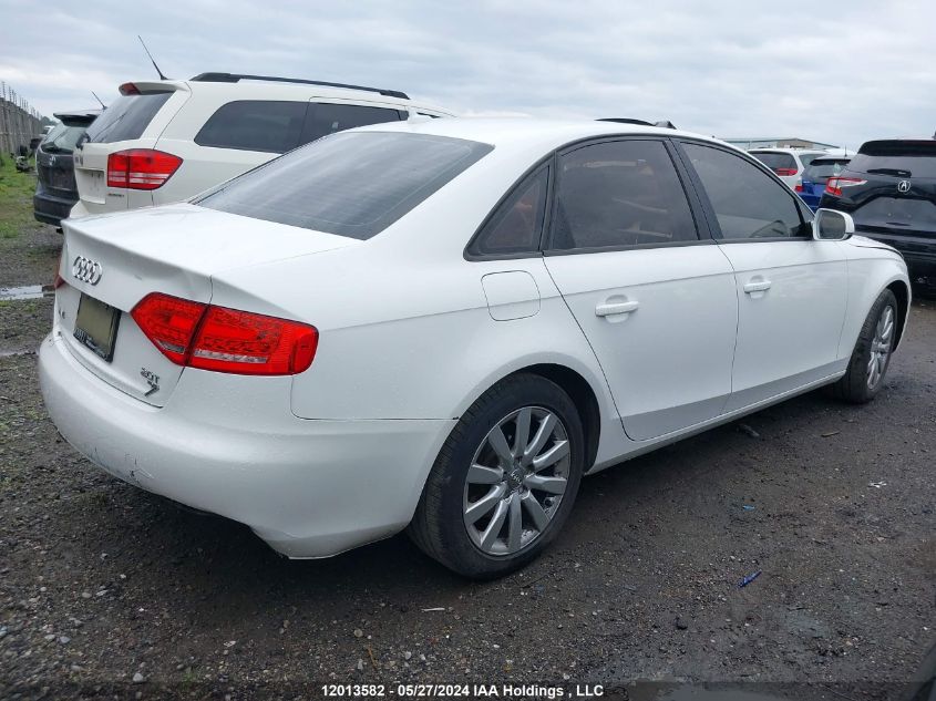 2012 Audi A4 VIN: WAUBFCFLXCA118188 Lot: 12013582