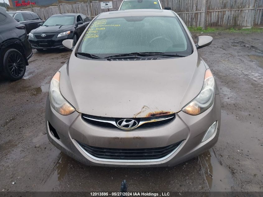 2012 Hyundai Elantra Gls VIN: 5NPDH4AE5CH087543 Lot: 12013595