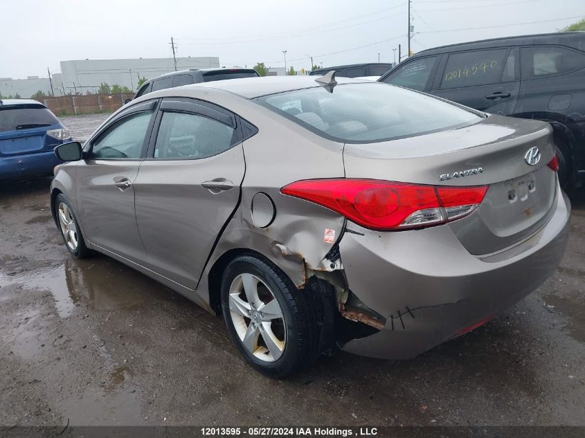 2012 Hyundai Elantra Gls VIN: 5NPDH4AE5CH087543 Lot: 12013595