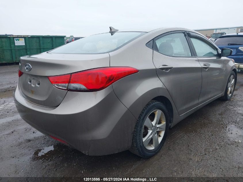 2012 Hyundai Elantra Gls VIN: 5NPDH4AE5CH087543 Lot: 12013595