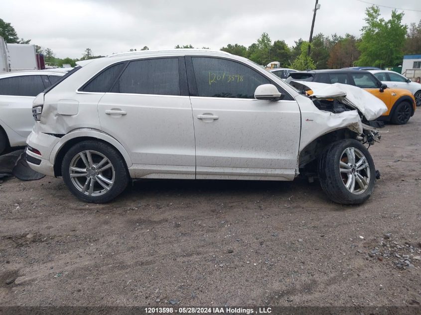 2016 Audi Q3 VIN: WA1GFCFS4GR016631 Lot: 12013598