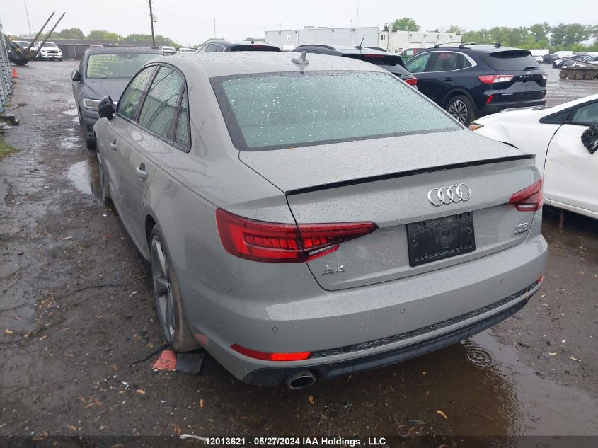 2018 Audi A4 Sedan VIN: WAUFNBF44JA081501 Lot: 12013621