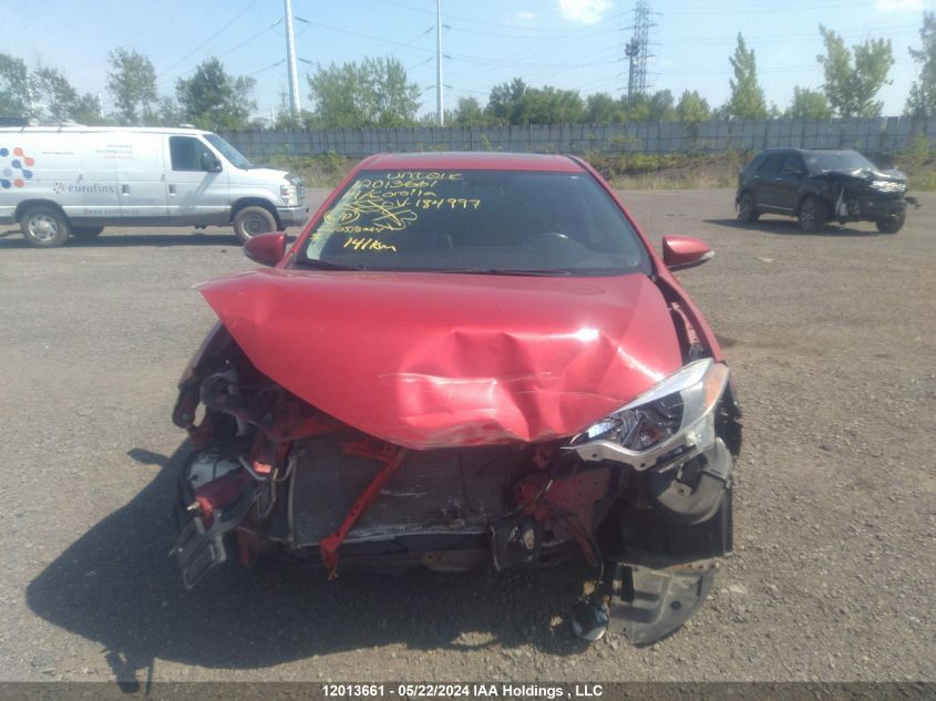 2014 Toyota Corolla Le VIN: 2T1BURHE9EC184997 Lot: 12013661