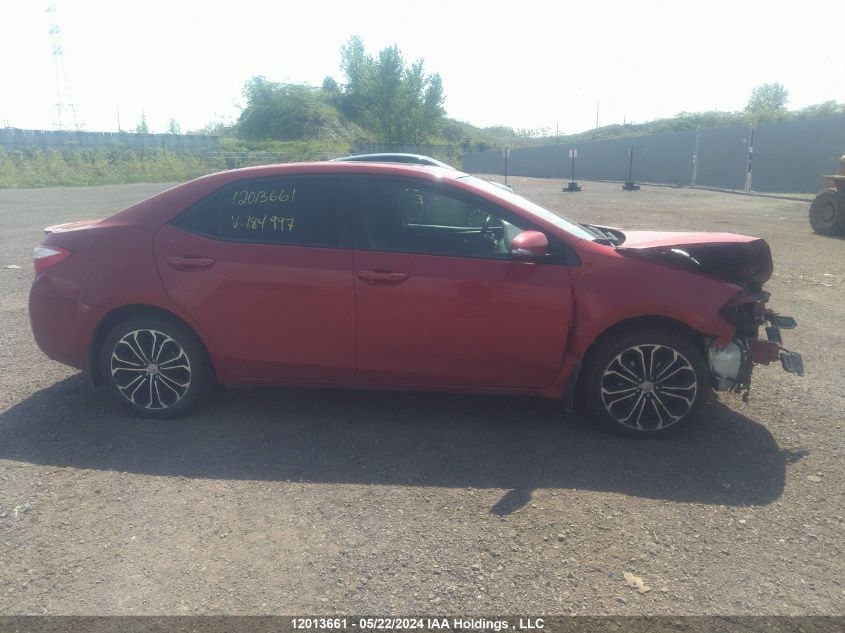 2014 Toyota Corolla Le VIN: 2T1BURHE9EC184997 Lot: 12013661