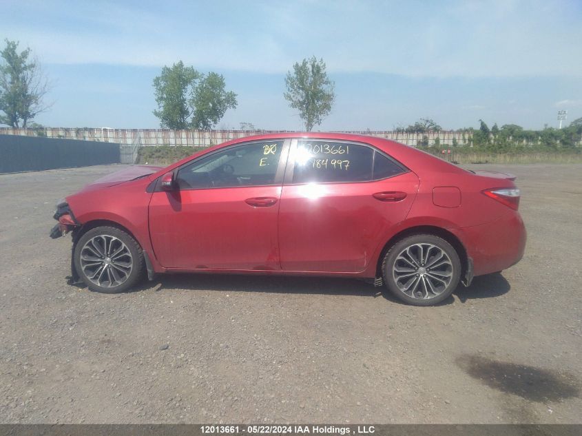 2014 Toyota Corolla Le VIN: 2T1BURHE9EC184997 Lot: 12013661