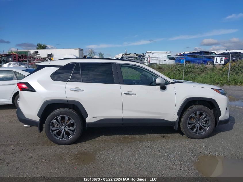 2022 Toyota Rav4 Hybrid Limited VIN: 2T3DWRFV5NW150177 Lot: 12013673