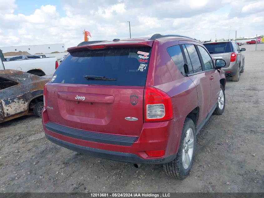 2012 Jeep Compass Sport/North VIN: 1C4NJDAB2CD595411 Lot: 12013681