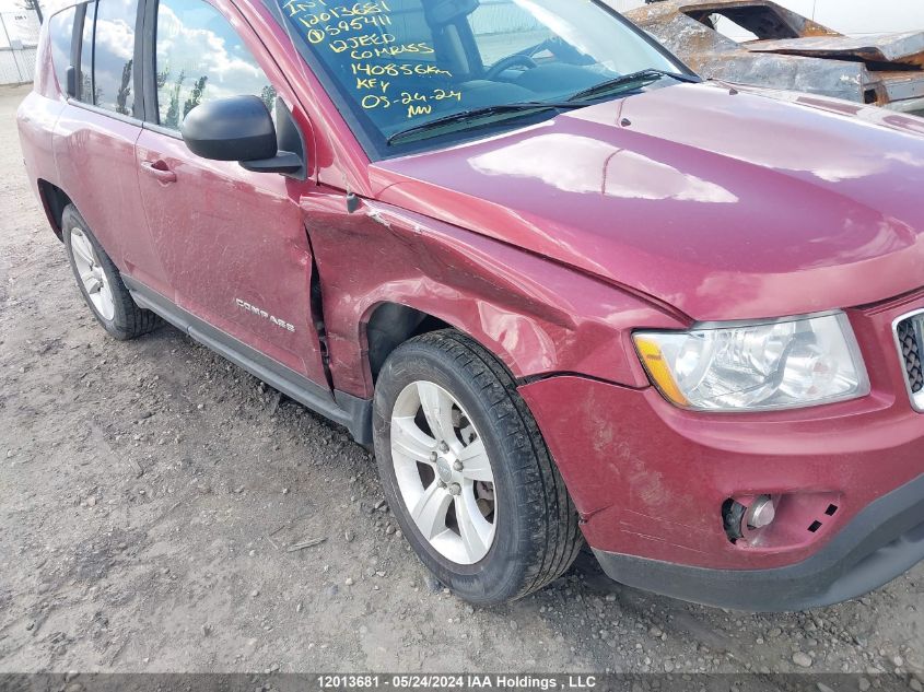 2012 Jeep Compass Sport/North VIN: 1C4NJDAB2CD595411 Lot: 12013681