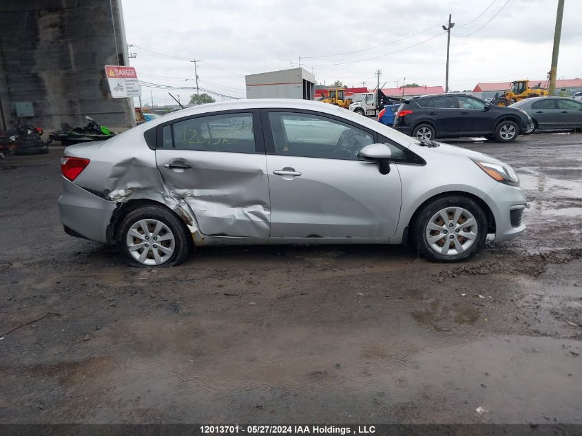 2016 Kia Rio VIN: KNADM4A38G6622162 Lot: 12013701
