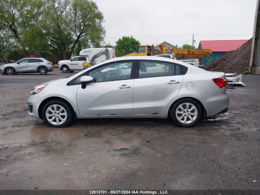 2016 Kia Rio VIN: KNADM4A38G6622162 Lot: 12013701
