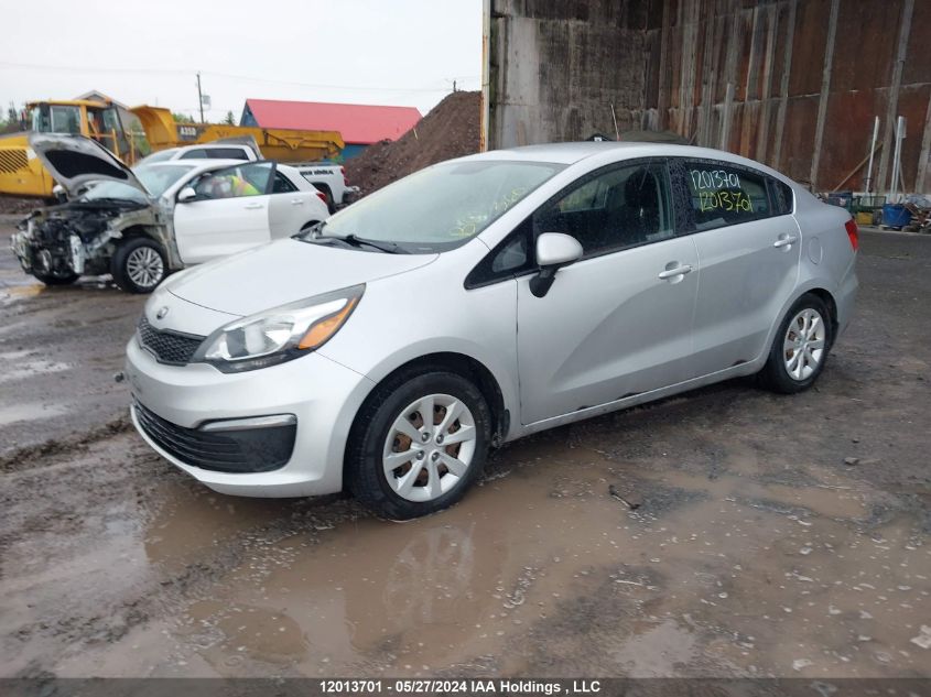 2016 Kia Rio VIN: KNADM4A38G6622162 Lot: 12013701