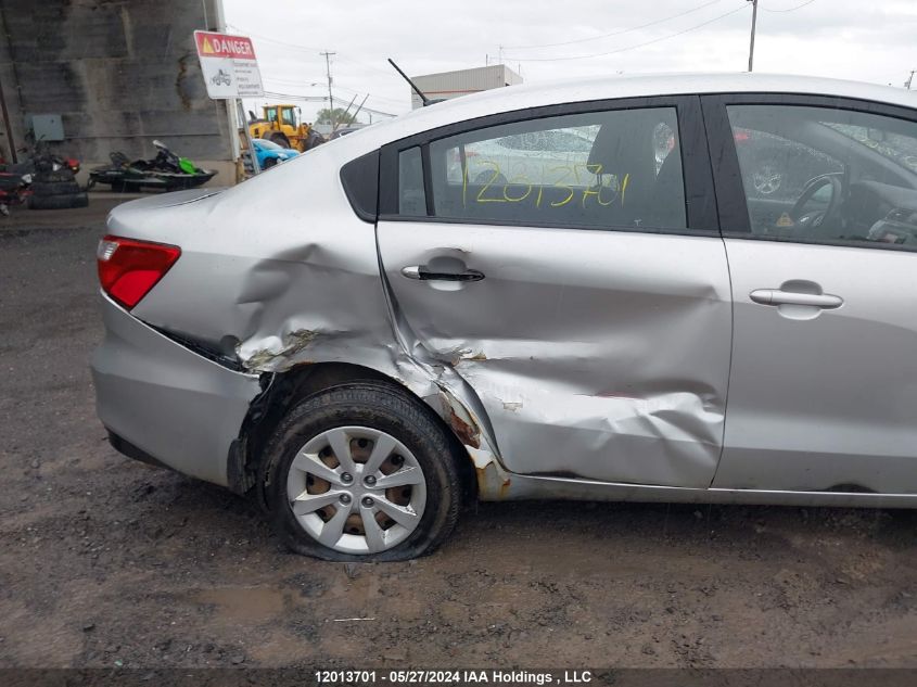 2016 Kia Rio VIN: KNADM4A38G6622162 Lot: 12013701