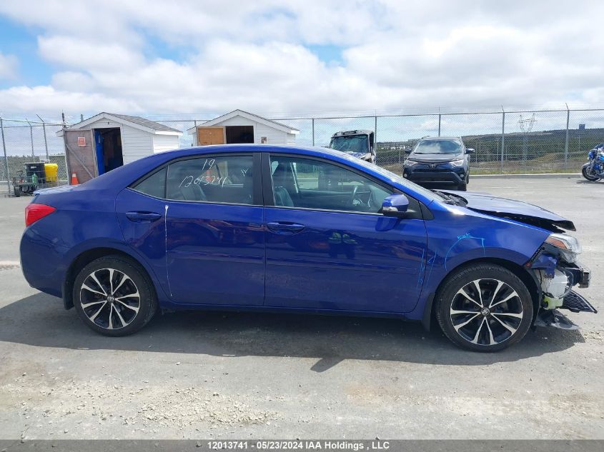 2019 Toyota Corolla Le VIN: 2T1BURHE0KC203691 Lot: 12013741